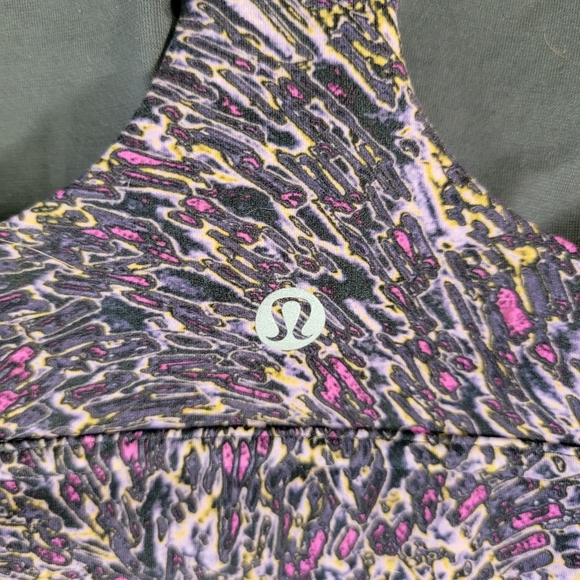 Lululemon Wunder Train Long Line Bra Medium Support C/D Racerback Topography 8 - Picture 7 of 10